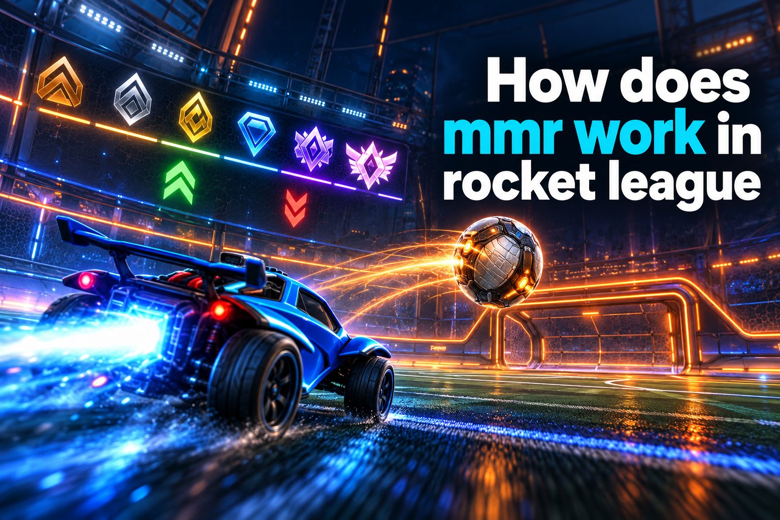 Rocket League competitive ranks and MMR tiers from Bronze to Supersonic Legend